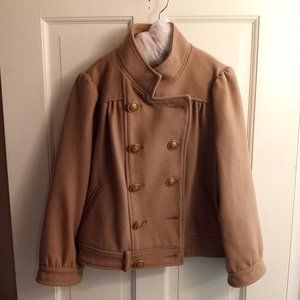 Anthropologie idra wool swing jacket size 0